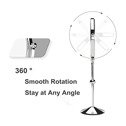 Nicesail Tabletop Makeup Mirror Of 8 Inch, Double-Sided With 7X Magnification, Height Adjustable Chrome Finish (8 Inch, 7X) #TOP4