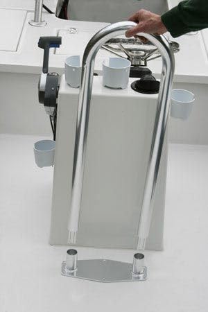 Fishmaster Deck Mounted Grab Bar Rail for Fishing Boat Safety - 36.5