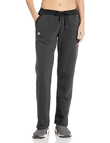 Russell Athletic Women's Fleece Pant, Black Heather, L