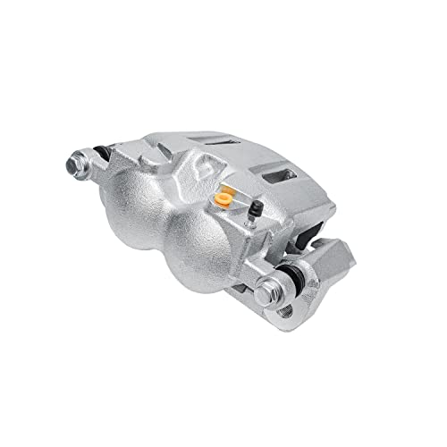 Image of Detroit Axle - Front Brake Kit for 4WD AWD 2005-2012 Ford F-250 F-350 Super Duty Drilled & Slotted Disc Brake Rotors 2006 2007 2008 2009 2010 2011 Replacement Left Brake Caliper