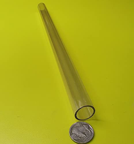 Polycarbonate Round Tube 3/4'' (.750'') OD x 5/8'' (.625'') ID x 1/16'' Wall x 12'' (More Length Options), (KM-939)