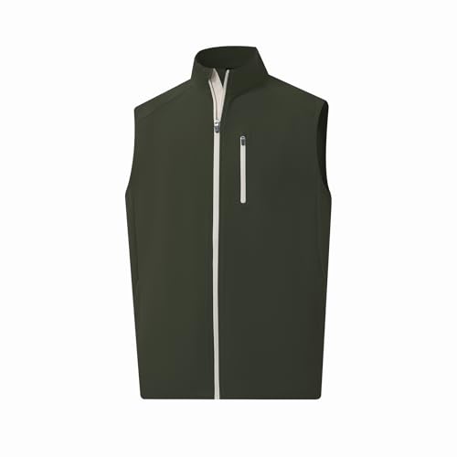 Image of M MAELREG Mens Vests Outerwear Windproof Lightweight Softshell Vests Zip Pockets Sports Sleeveless Jacket Golf Vests for Men