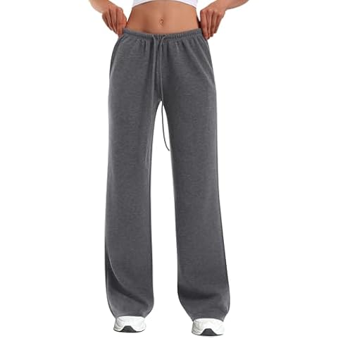 HeSaYep Women's Wide Leg Sweatpants with Pockets Cover