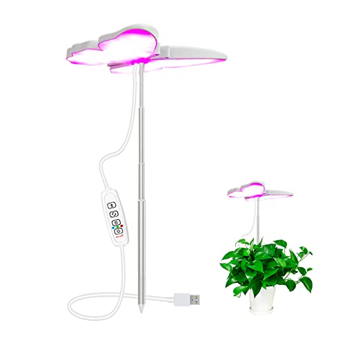 Kwqbhw Grow Light For Indoor Plants Butterfly Plant Grow Light Full Spectrum Led Plant Growing Lamp With Red Blue Lights 3/9/12H 10 Level Dimmable Brightness #TOP9