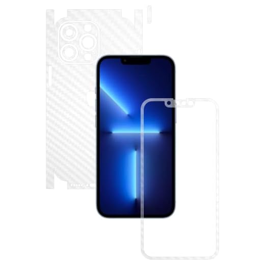 X-Skinz, Helkropp klart kolskinn för Apple iPhone 13 Pro Max – 360-klippt fodral, sidor och display, självhäftande dekal, vinylskyddsklistermärke med böjd passform och helt lim
