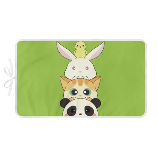 Portable Ironing Board Cover & Anti-Slip Mat 31.5×19.7 in