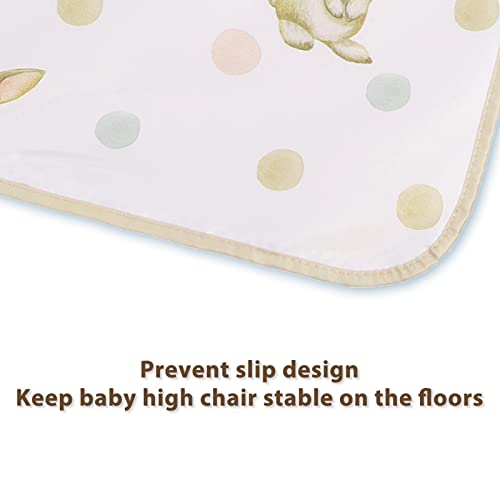 Tapete Splat para bebê, 43,3 X 43,3 pol., Evite Escorregar, à Prova D'água, Fácil Limpeza, Multifun