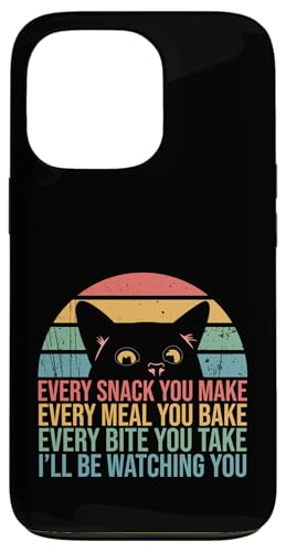 Funny Cat Every Snack Meal Watching You �r���e�[�W�v�����g �X�}�z�P�[�X iPhone 13 Pro �p