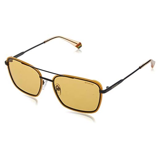 Polaroid PLD 6115/S Gafas, Amarillo (40G), 56 para Hombre