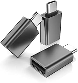 Adapter USB C męski na USB 3.0 żeński 3-Pack, Thunderbolt 3 Type C OTG do MacBooka Pro 2022, iPad Mini 6 Air 4 5 generacji, Surface Go, Microsoft Galaxy S23 23 S21 S22 Plus Ultra