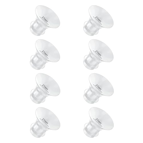 Flange Inserts 21mm 8PC Compatible with Momcozy S12 pro/S9 pro/S9/S10/S12/Medela/TSRETE/Spectra/Bellababy etc 24mm Wearable Breast Pump Reduce 24mm Tunnel Down to Correct Size