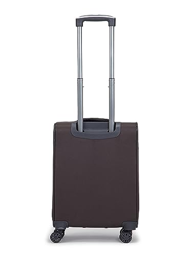Image of Verage V Lite - Nevada 20 inch / 59 cms Soft-Sided Cabin Size Carry-On Expandable Suitcase 8 Wheels Spinner Luggage Trolley Bag (Grey)