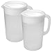 Rubbermaid Clear Pitcher, 1 Gallon 2-pack