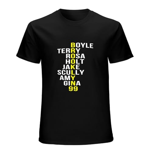 DOwrap Brooklyn 99 Nine Nine T-Shirt Unisex Gift Men's Black Tees XXL