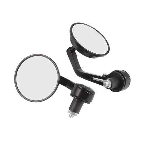 Espejos retrovisores redondos de aluminio resistente para manillares de 22mm