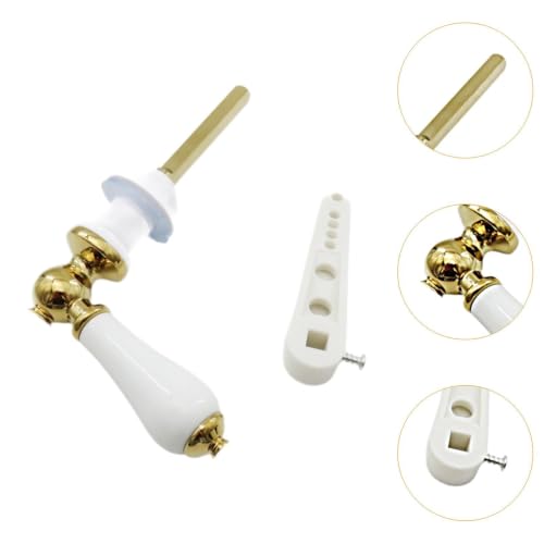Palanca de cisterna para inodoro tradicional: estilo clásico y elegante color oro 4