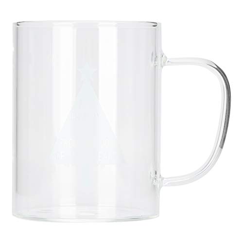 Taza de Café Transparente de 350ml, Juego de Té de Cristal Con Asa para Té, Capuchino, Leche y Bebidas Calientes (#1)