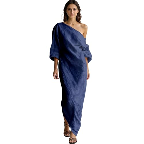 Robe midi grande taille chic à épaules dénudées et taille haute pour l'été