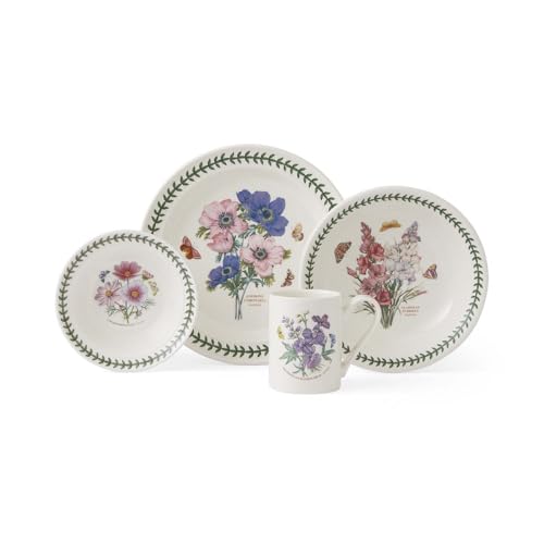 &ndash; Floral Earthenware Dinnerware Blooms &ndash; Includes 10.5" 