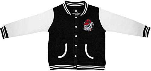 University of Georgia Bulldogs Varsity Jacket Black