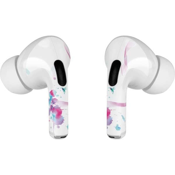 Skinit Decal Audio Skin Compatible with AirPods Pro 2nd Gen - Violet Harmony (Hummingbird) Design