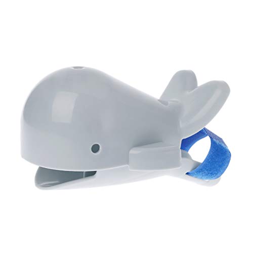 Luluspace Dulce grifo Extender Extender para Niños Bebés Lavabo Manos de Baño Dibujos Animales Lavado a Mano Lavabo de Ballena (Gris) Cover