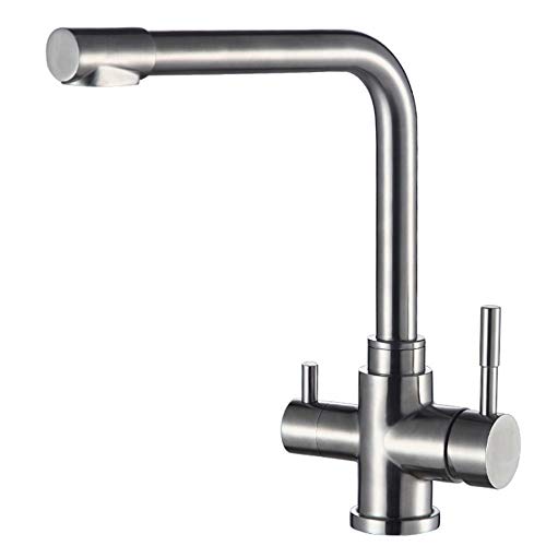 Robinet lavage double sortie avec pulvérisateur orientable
