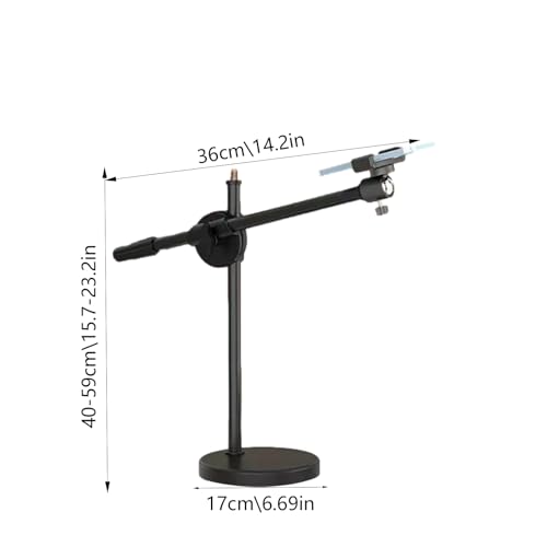 Soporte de cámara multiángulo para grabar tutoriales de mesa y videos cenitales 2