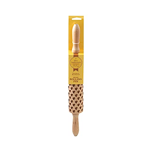 Mrs. Anderson'S Baking 22053 Mrs. Anderson’S Baking Embossing Rolling Pin, Heart Design thumb #1