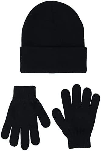 Amazon Essentials Unisex Kid's Beanie and Gloves Set