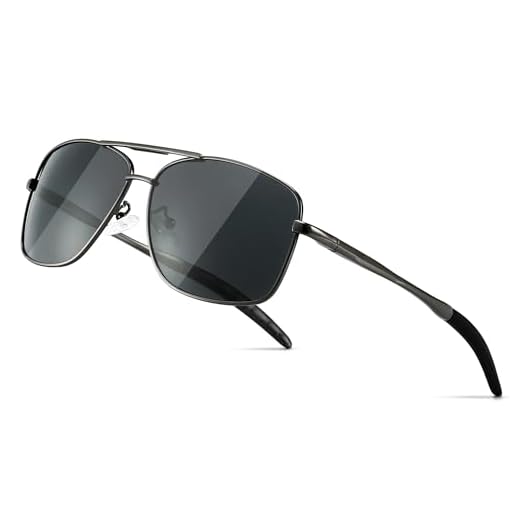 SUNGAIT Óculos de sol masculinos polarizados armação de metal durável para pesca, dirigir golfe, Armação de bronze 2025/lente cinza, One Size