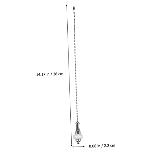 Garvalon 2Pcs Fan Light Pendant Chandelier Ceiling Fan Ceiling Decorations White Fan Metal Fan Pull Chain Lighting Pendant Chain Ceiling Fan Pull Switch Hanging Ornaments Lamp Pendants Bags #TOP1