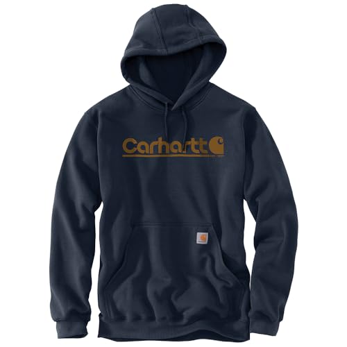 Sweatshirt Carhartt Rain Defender 3XL marine pour homme à logo