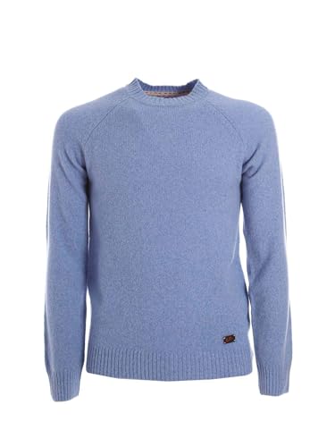 Pull bleu Yes-zee M883 en maille premium chic homme taille XL