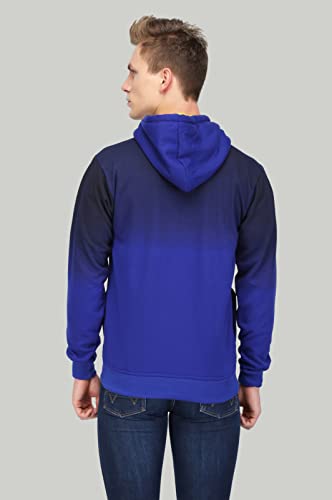 Image of AHHAAAA Men's Cotton Blend Full Sleeve Hooded Sweatshirt Hoodie 151A