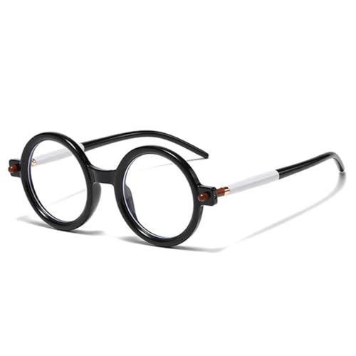 Lunettes de soleil rondes tendance homme femme verres bicolores rétro noir clair UV400