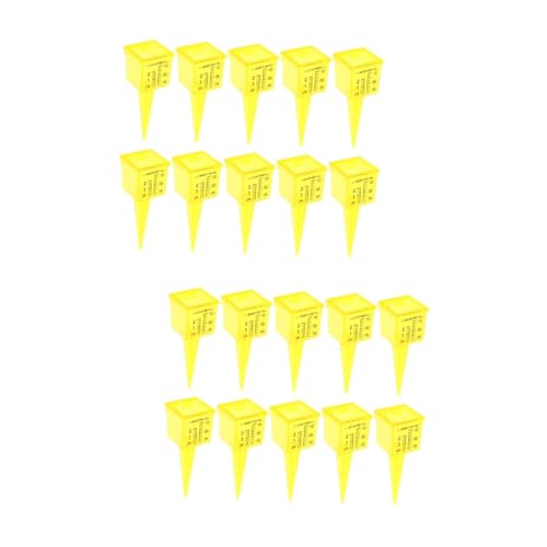 MOBUTOFU 2sets Wide Mouth Rain Meter Plastic Measuring Cup for Rainfall Gauge Rainfall Measuring Cup 10pcs*2