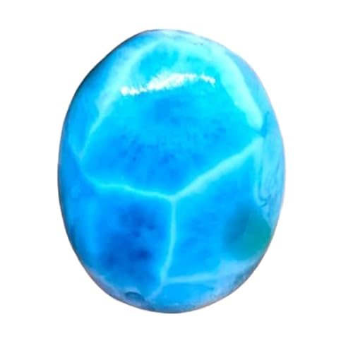 Pierre larimar naturel pour fabrication bague pendentif collier cabochon 20x15mm