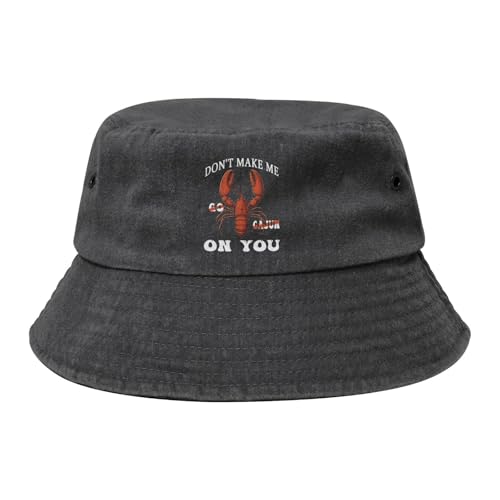 Qauirfe Don't Make Me Go Cajun On You Fashion Cowboy Denim Fisherman Hat Outdoor Fishing Cap Sun