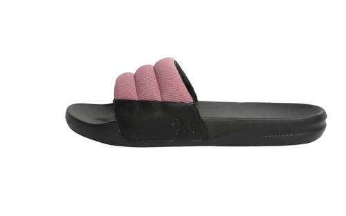 Image of Neeman's Squooshy Slides for Women | Cushioned & Comfortable Flip Flops for Women | Everyday Comfort, Flexible and Breathable | Black /Black UK4
