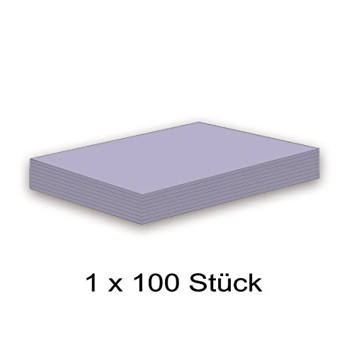 Karteikarten 100 Stück A5 lavendel-helllila blanko...