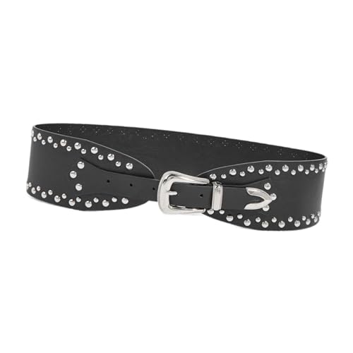 Waist Belt Dresses Accessories Waist Strap for Women Waistband Punk Rivet Belt
