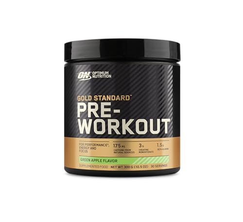OPTIMUM NUTRITION Gold Standard Pre Workout, Green Apple, 300g, 30 Servings