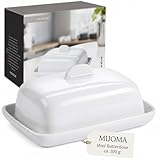 MIJOMA Mini Butterdose Porzellan 9x7x5 cm – kleine Butterglocke für ca. 100 g Butter – zweiteilig mit Deckel – mikrowellengeeignet & spülmaschinenfest