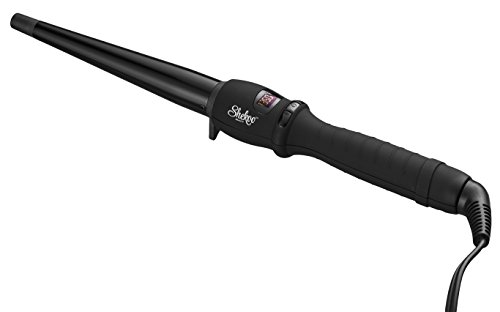 Shekoo Beauty Curling Iron, Salon Professional Ceramic Tourmaline Curling Wand, Digital Display, 1/2-1 Inch, with Heat Resistant Glove and Cool Tip