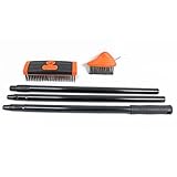 drburpily Garten Unkrautbürste, Drahtbesen zum Entfernen von Unkraut, Werkzeugblock, verstellbare...