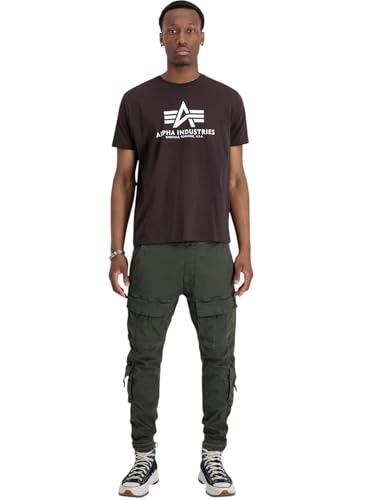 Alpha Industries Herren Basic for Mens T-Shirt, Jagdbraun, 3XL EU – Ansicht 2