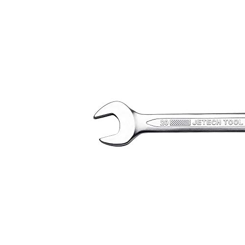 Jetech 20Mm Combination Wrench (6 Pack) - Industrial Grade Spanners With 12-Point Design, 15-Degree Offset, Made With Durable Chrome Vanadium Steel In Sand Blasted Finish, Forged, Heat-Treated, Metric #TOP3
