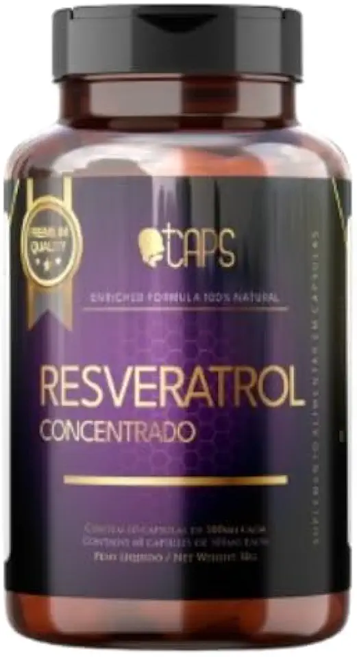 RESVERATROL - 500mg (60 Cápsulas) +CAPS PREMIUM