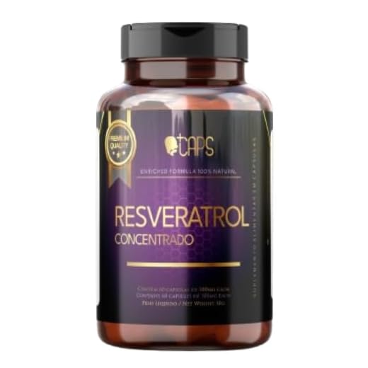 RESVERATROL - 500mg (60 Cápsulas) +CAPS PREMIUM